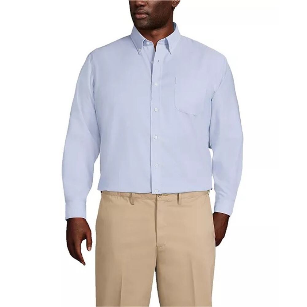 Lands' End Men's Big & Tall Oxford Dress Shirt - XXL